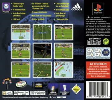 Adidas Power Soccer International 97 (EU) box cover back